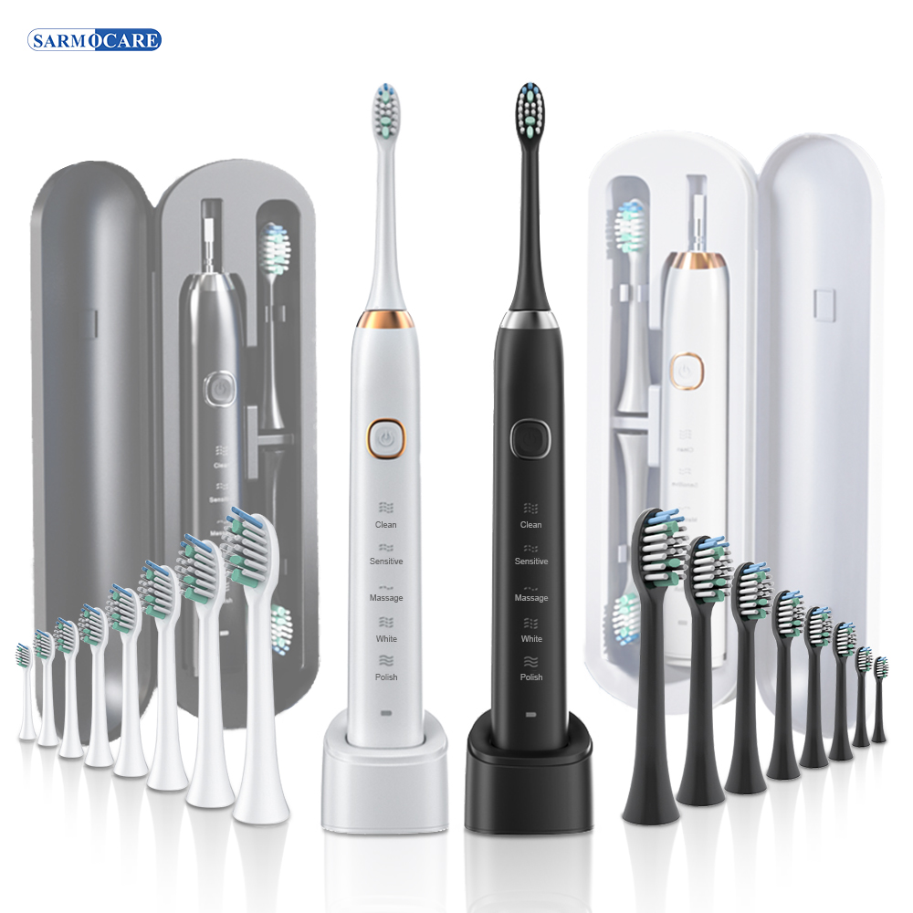 Teeth Whitening Or Tooth Whitening - Cepillo de dientes eléctrico sónico, 8