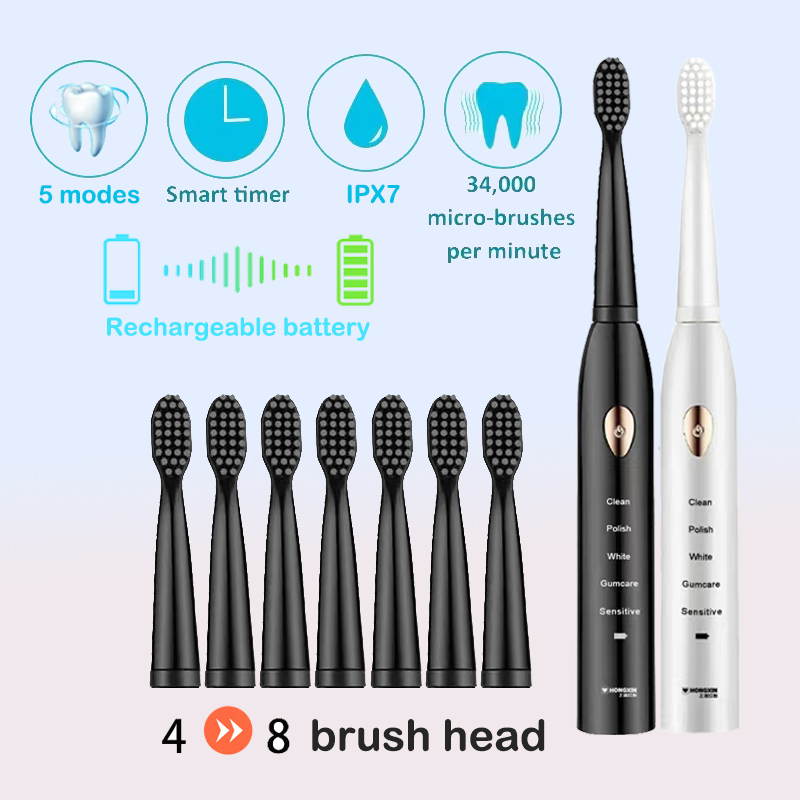Electric Toothbrush Sonic - Cepillo de dientes eléctrico Modo de