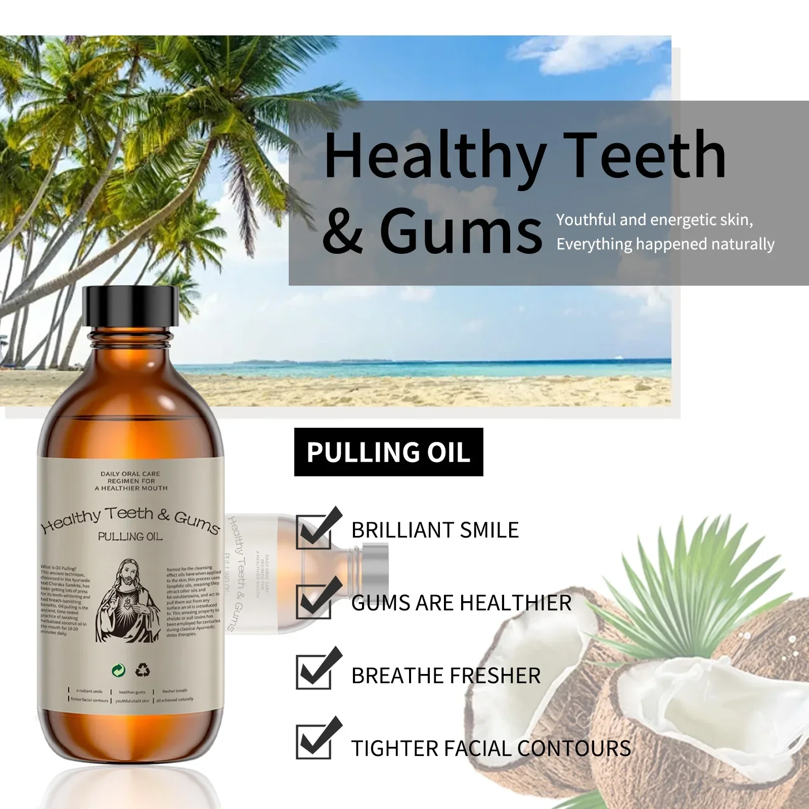 Enjuague Bucal con Aceite de C - Whitening Mouthwash reseña y precio