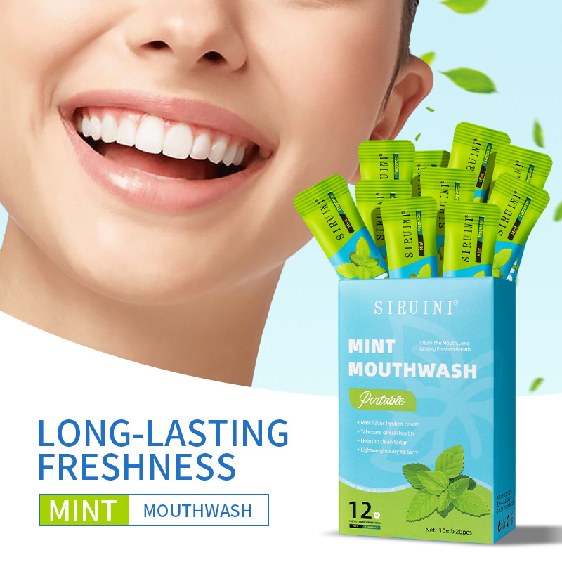 Enjuague bucal desechable, 20  - Whitening Mouthwash reseña y precio