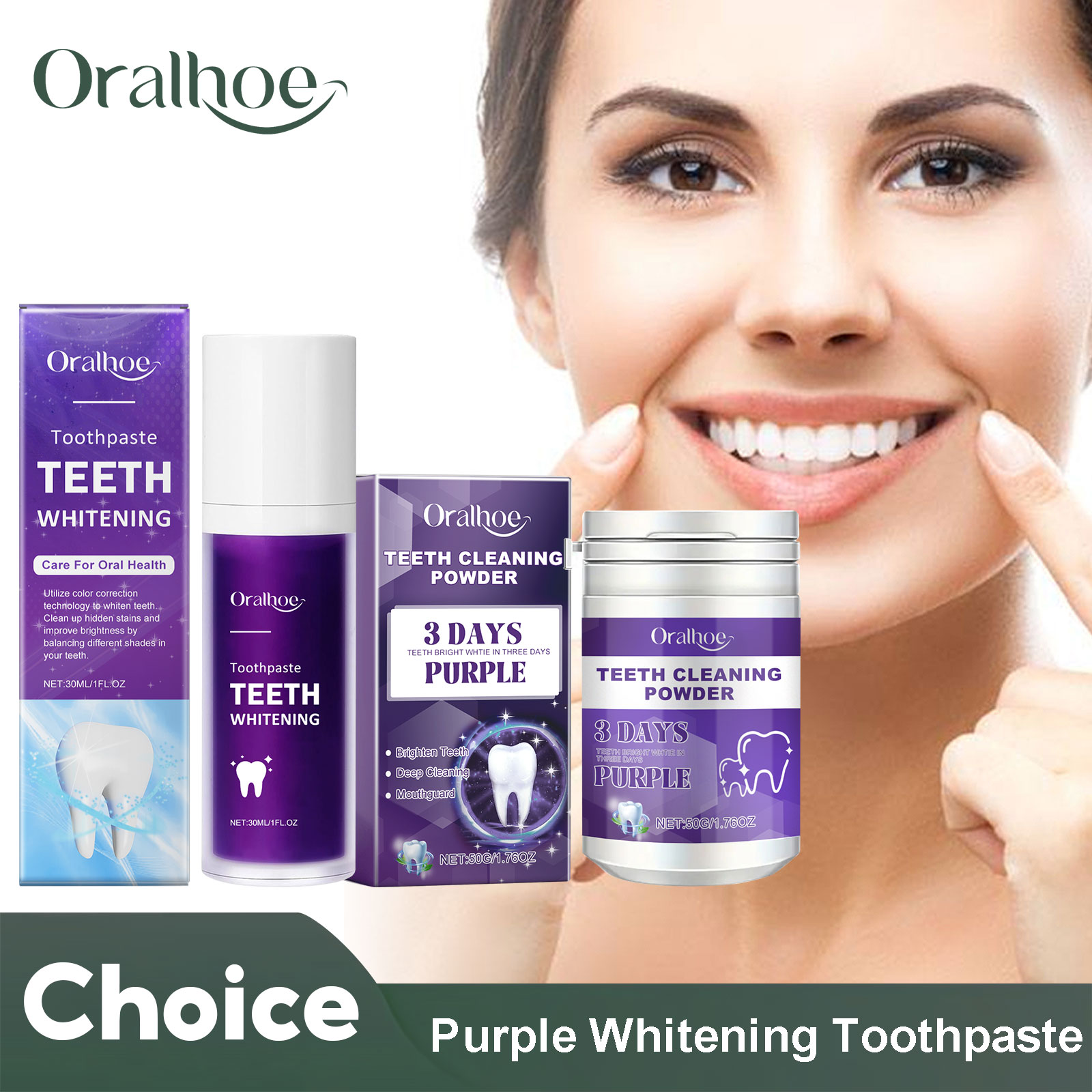 Corrector morado, pasta de die - Teeth Whitening Ulta reseña y precio