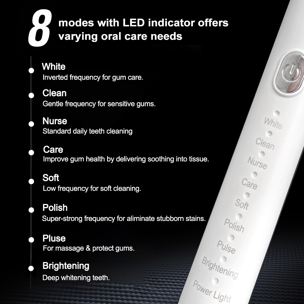 Juego de cepillos de dientes e - Electric Toothbrush Sonic reseña y precio