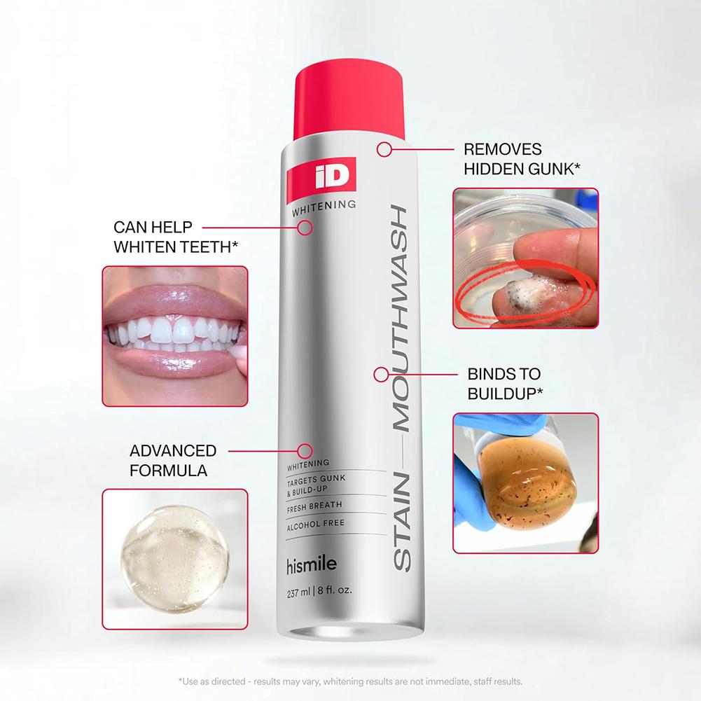 Enjuague bucal sin alcohol His - Whitening Mouthwash reseña y precio